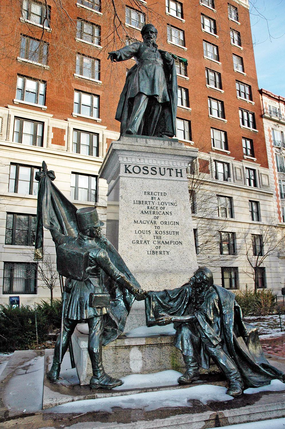 Kossuth Lajos szobra New Yorkban 