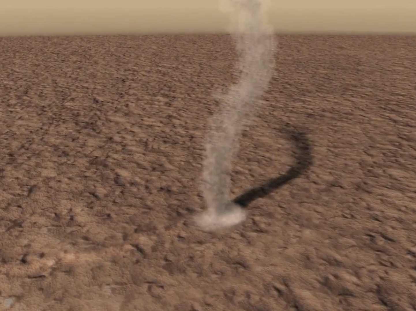 Porördög a Curiosity marsjáró felvételén