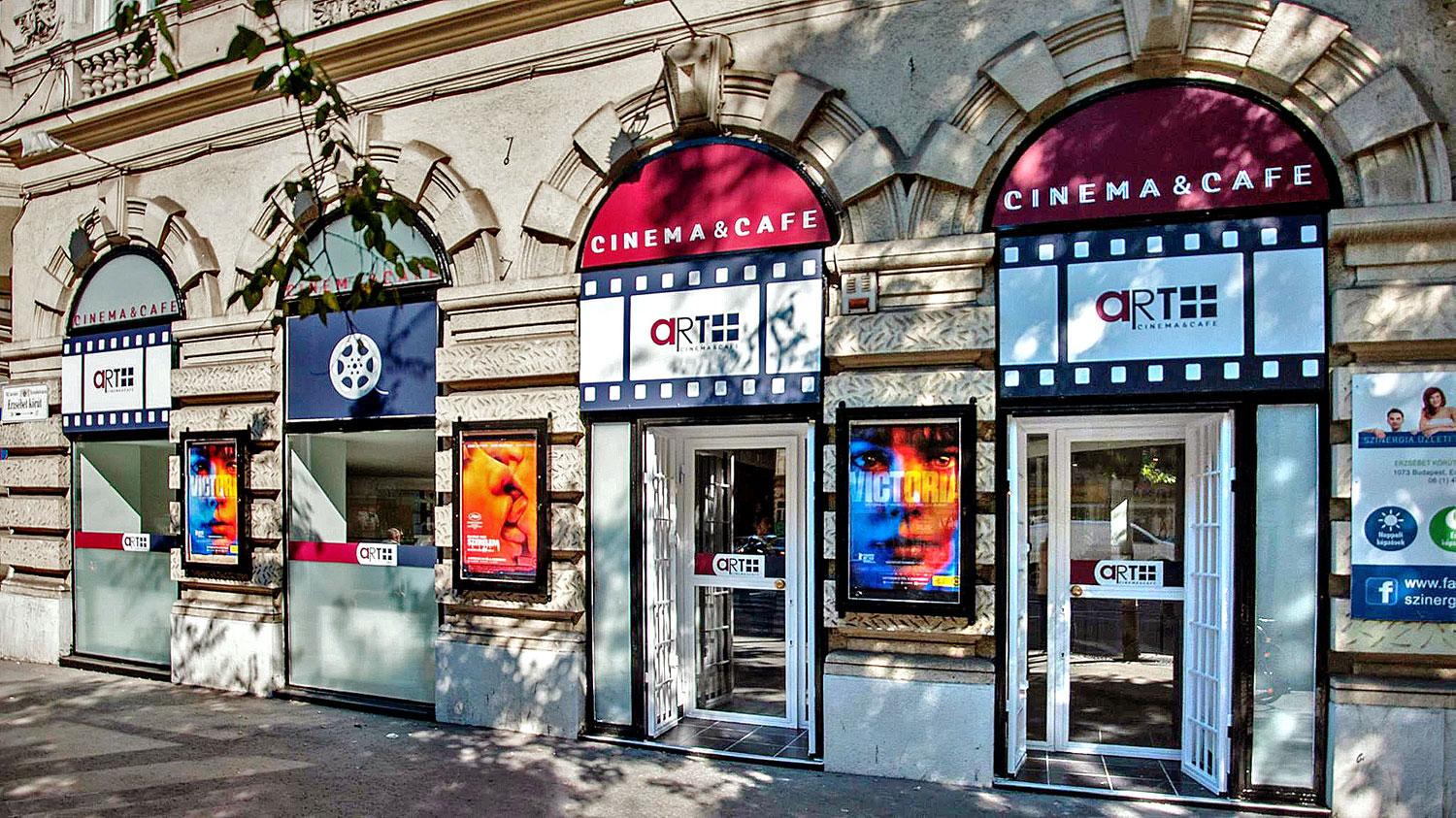Art+ Cinema az Erzsébet körúton a Manda tulajdonolta Örökmozgó helyén 