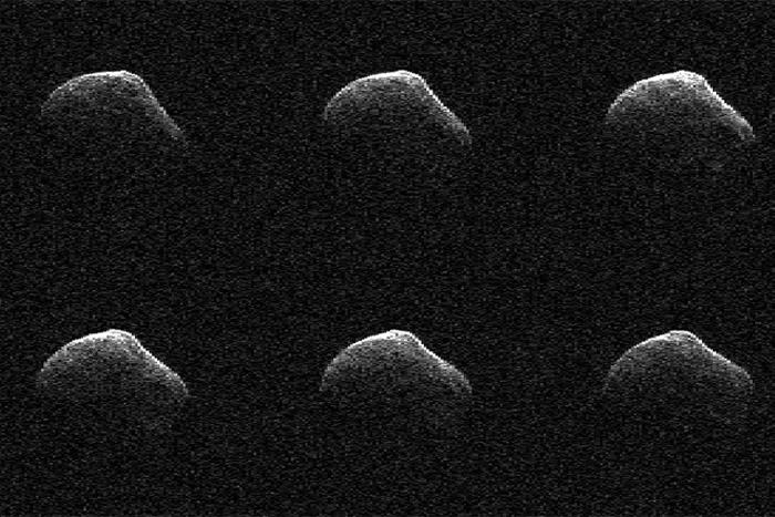 A BA14-es üstökös a NASA radarképén - ekkor 3,6 millió kilométerre járt a Földtől