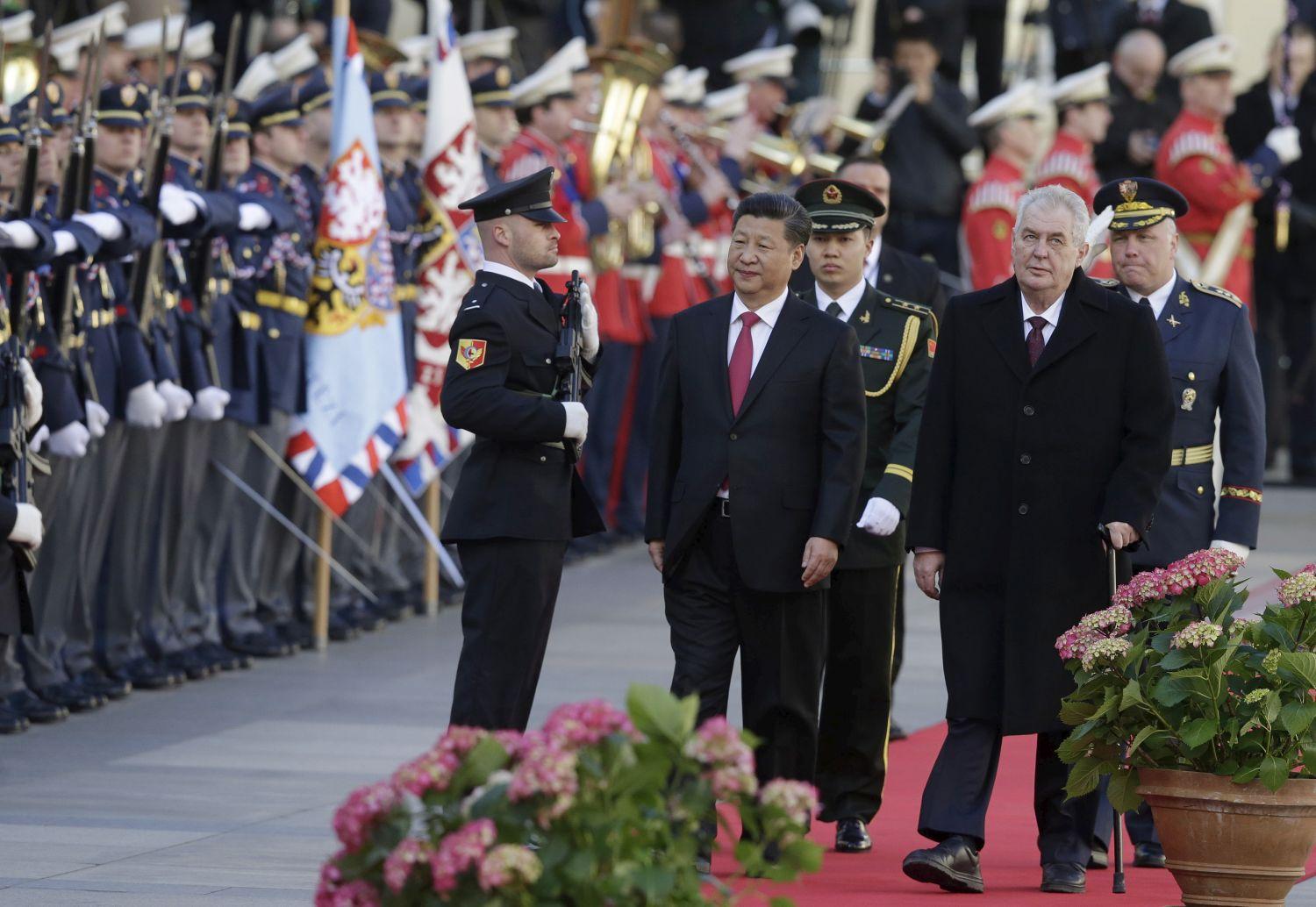 Hszi Csin-ping és Milos Zeman