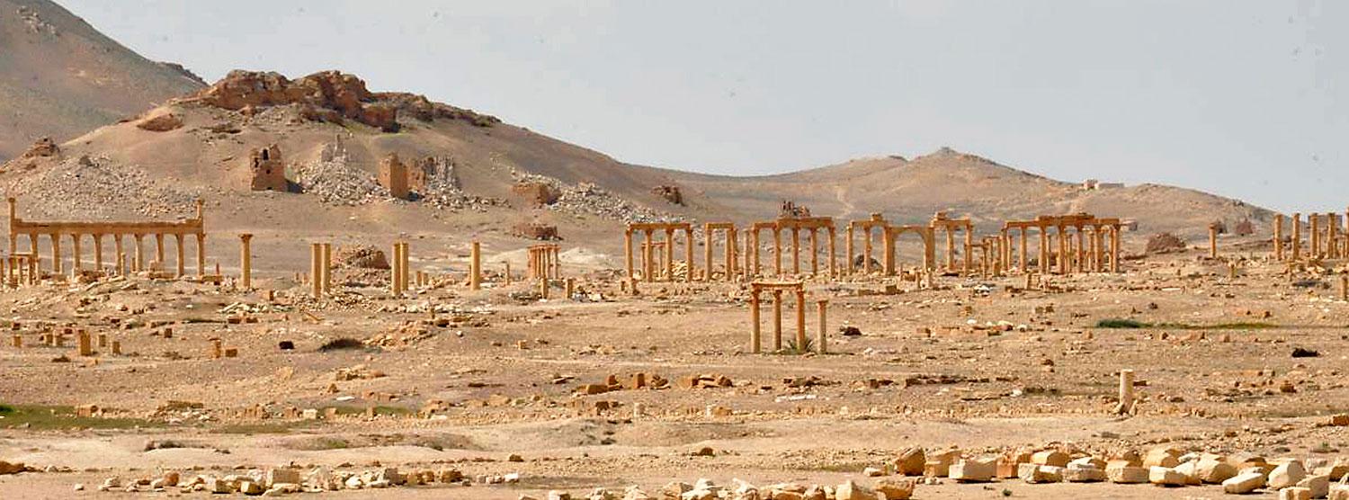 Palmürai látkép az ókori romváros visszafoglalása után. A vártnál jobb a helyzet