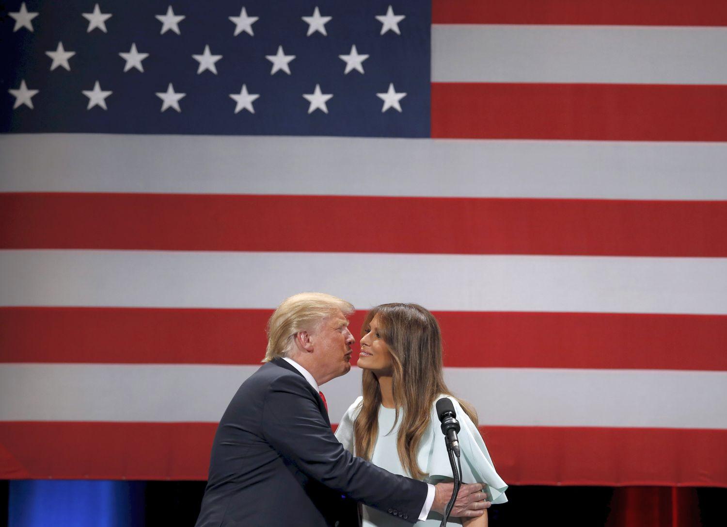 Donald Trump és felesége, Melania  
