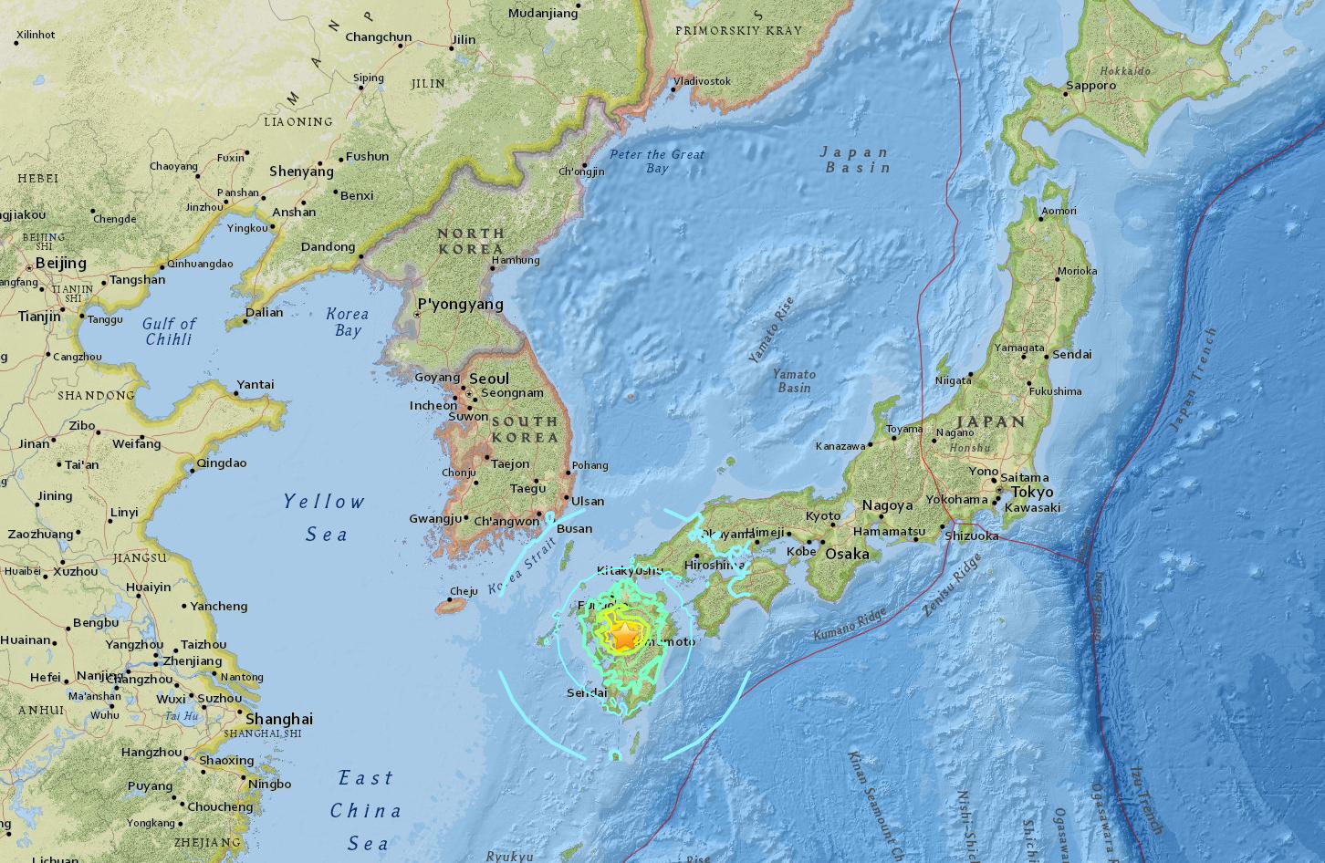 A földrengés epicentruma