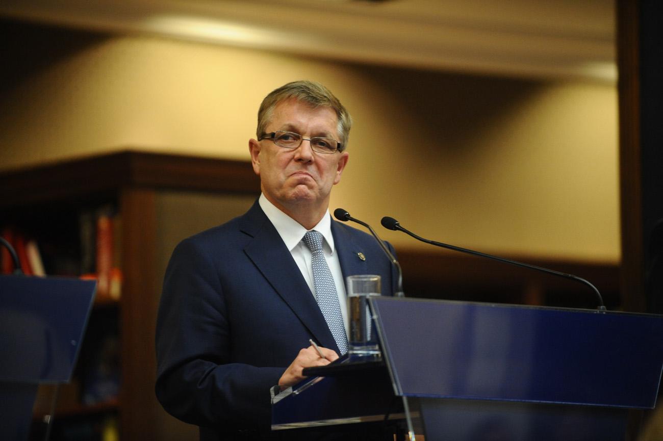 Matolcsy György, az MNB elnöke. Futja