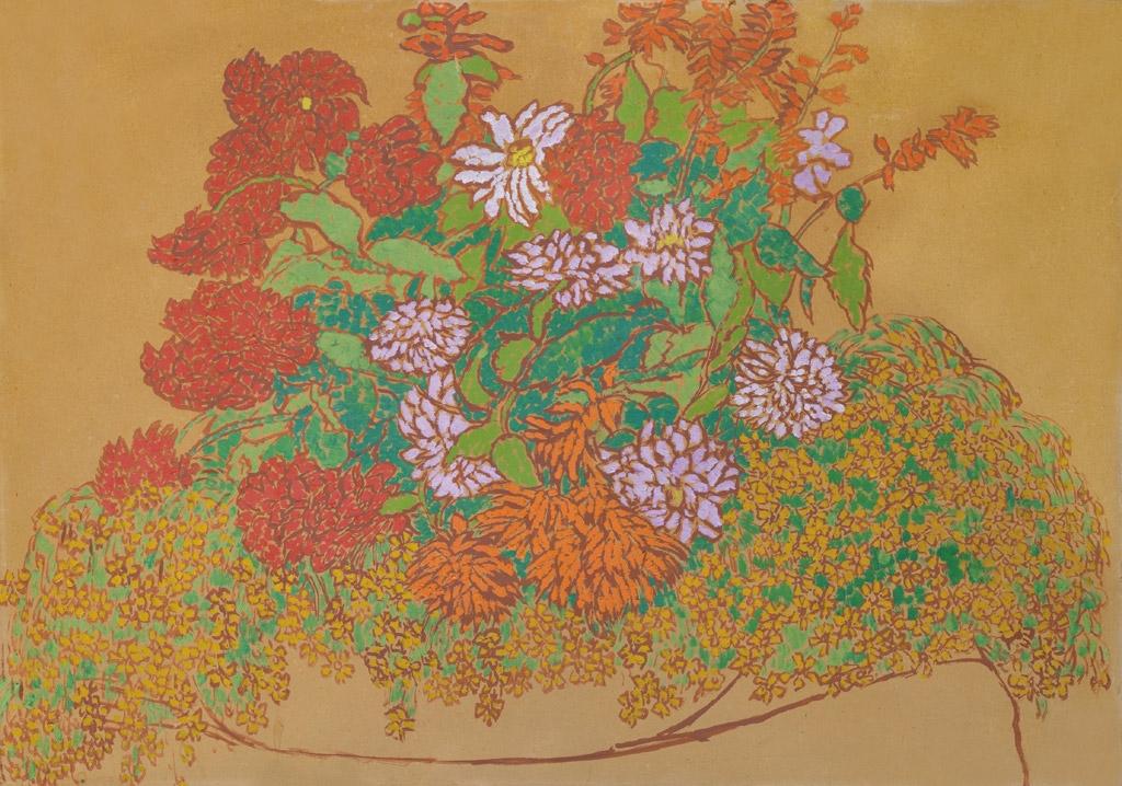 Rippl-Rónai József: Stilizált virágok özöne, 1914