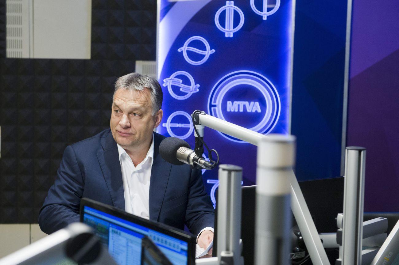 Orbán tegnap a Kossuth Rádióban