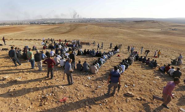 Szíriai kurdok Kobani ostroma idején