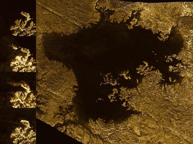 'Varázsszigetek' a Cassini űrszonda felvételén