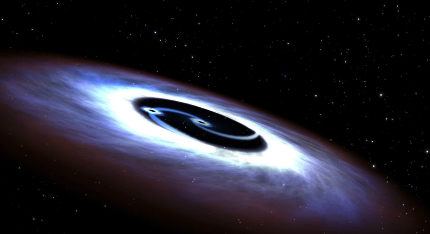 Két összeolvadó fekete lyuk is 