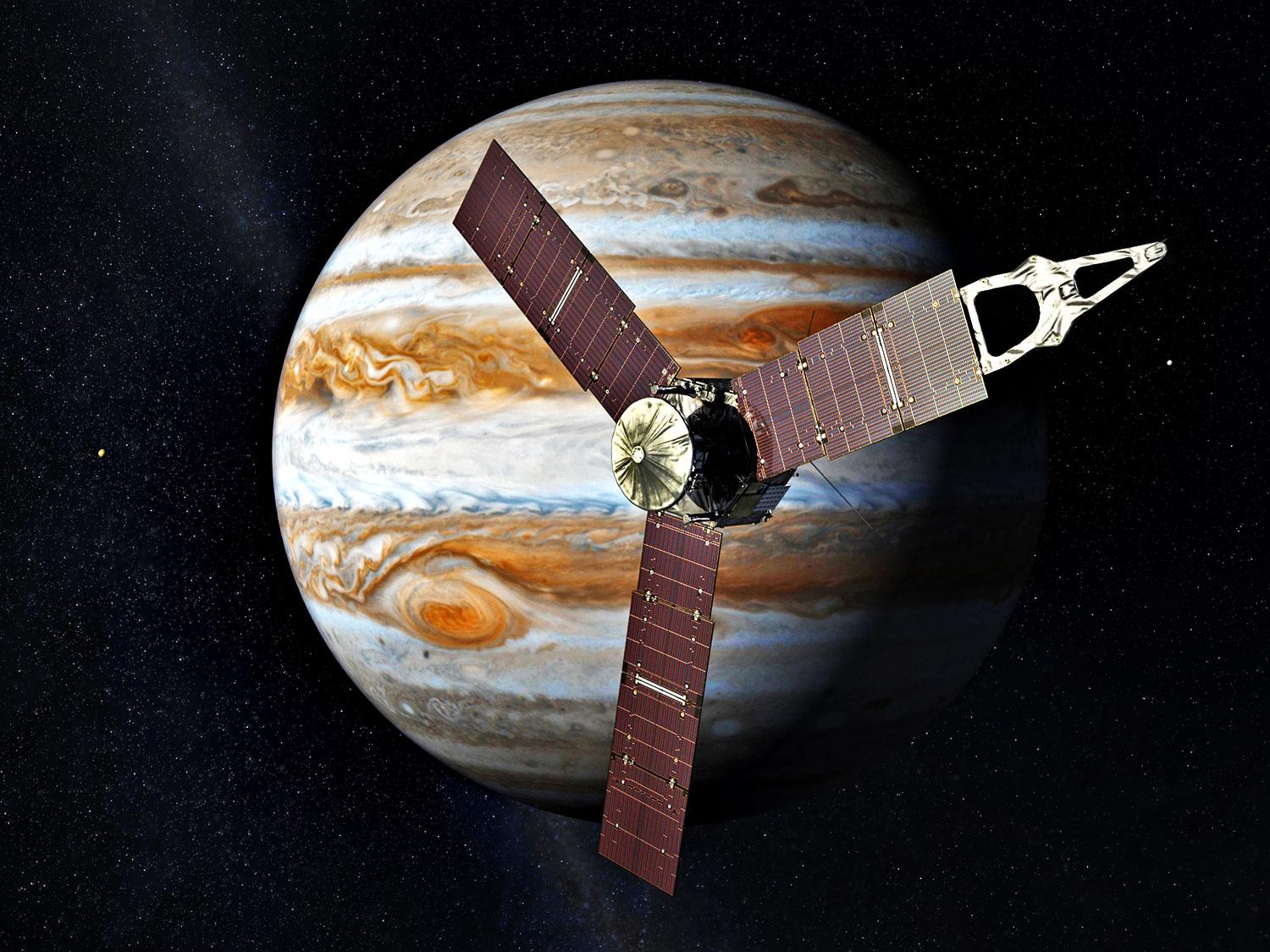 A Juno a Jupiter előtt egy fantáziaképen 