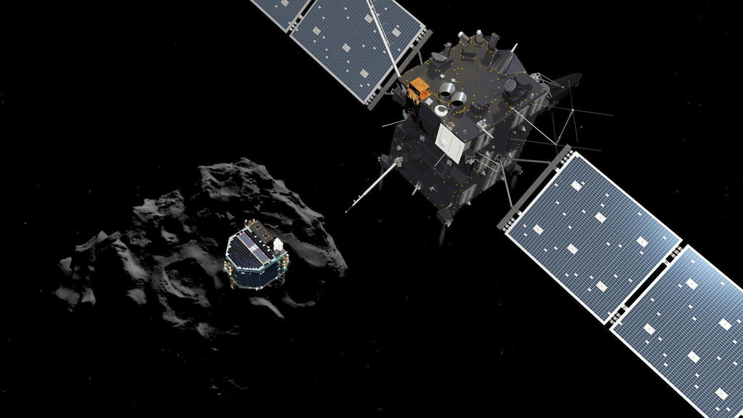 Fantáziarajz a Rosetta és a Csuri üstökös randevújáról