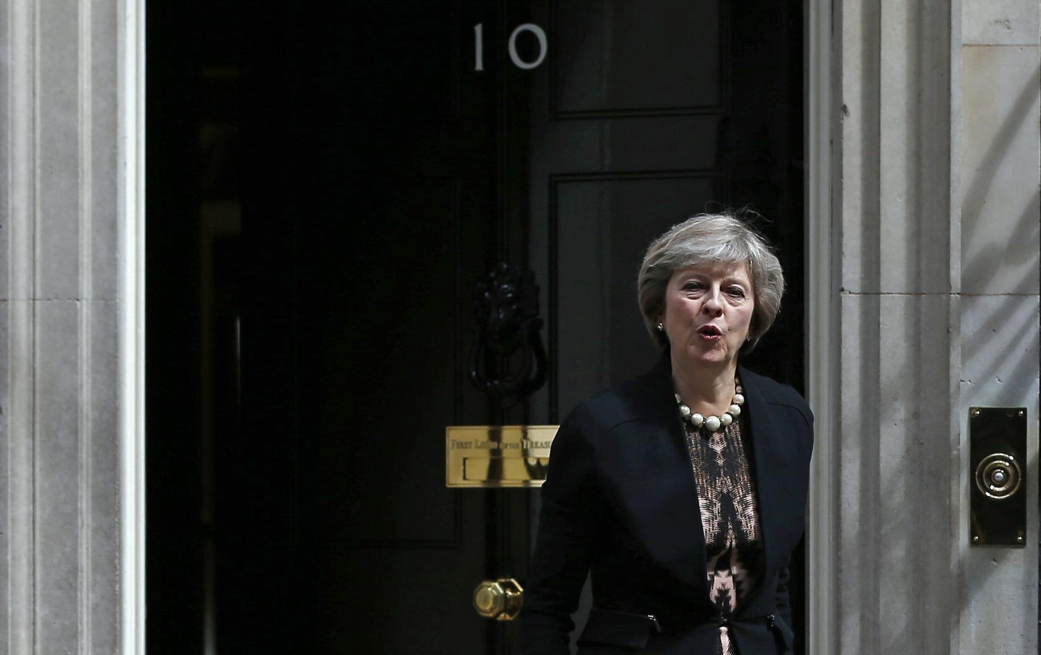 Theresa May a Downing Street 10-ben