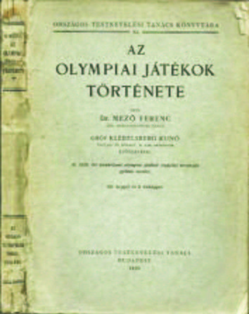 Mező Ferenc tanulmányát 1928-ban aranyéremmel jutalmazták