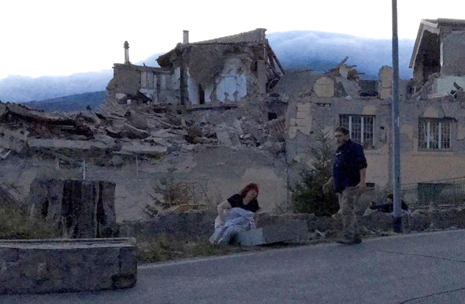 Így pusztított a földrengés Amatrice városában