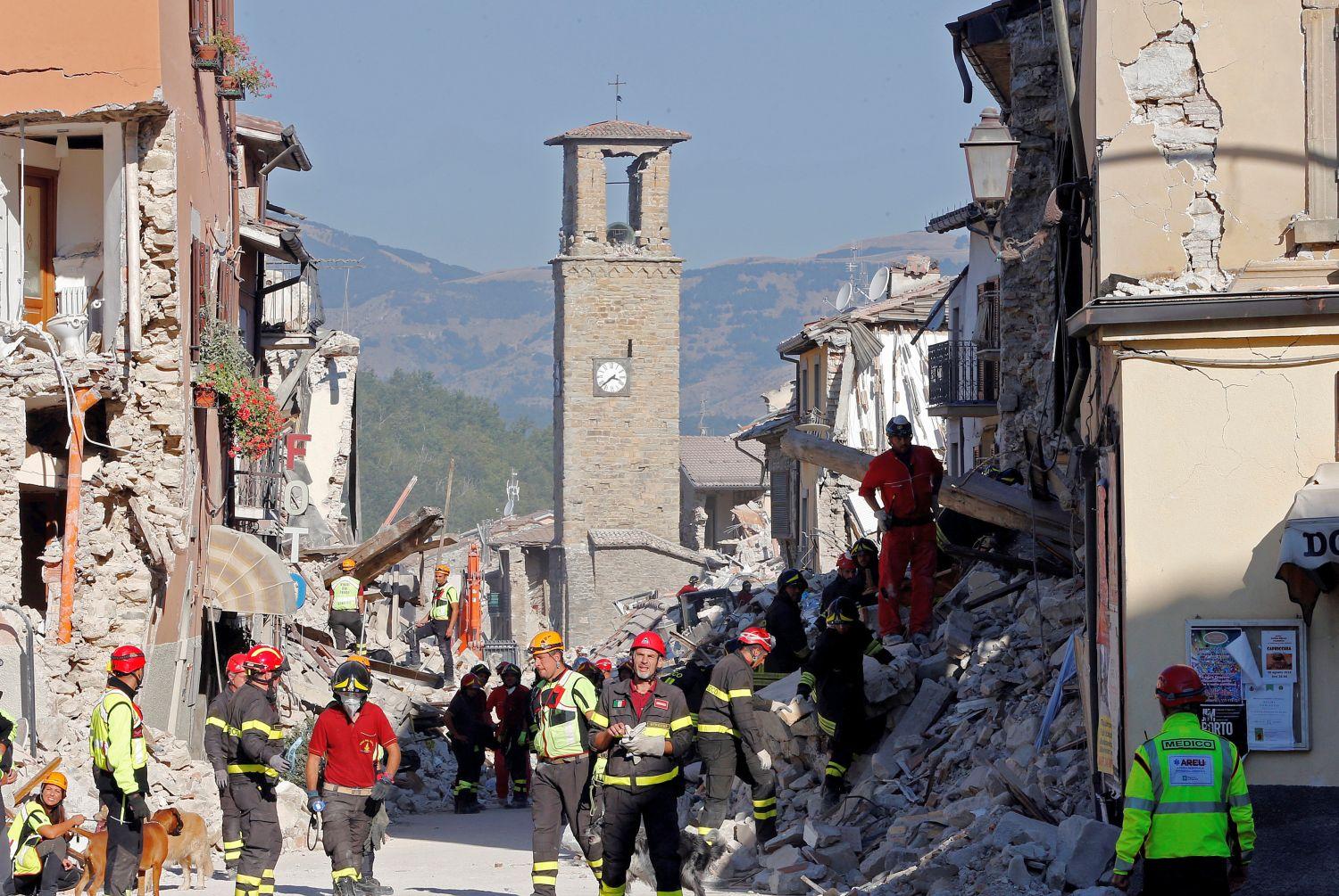 A katasztrófa Amatrice-ben okozta a legtöbb kárt