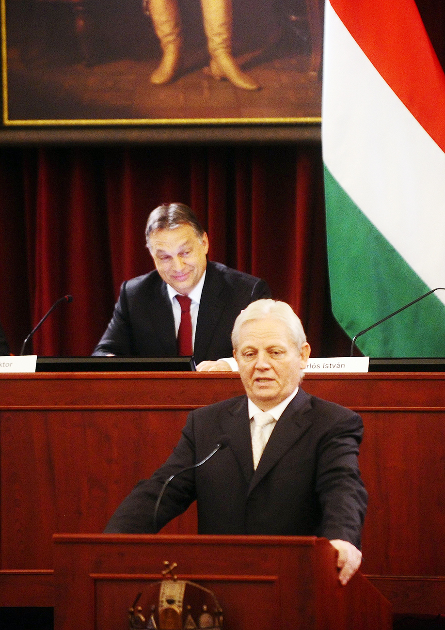 Orbán Viktor és Tarlós István a budapesti Városházán