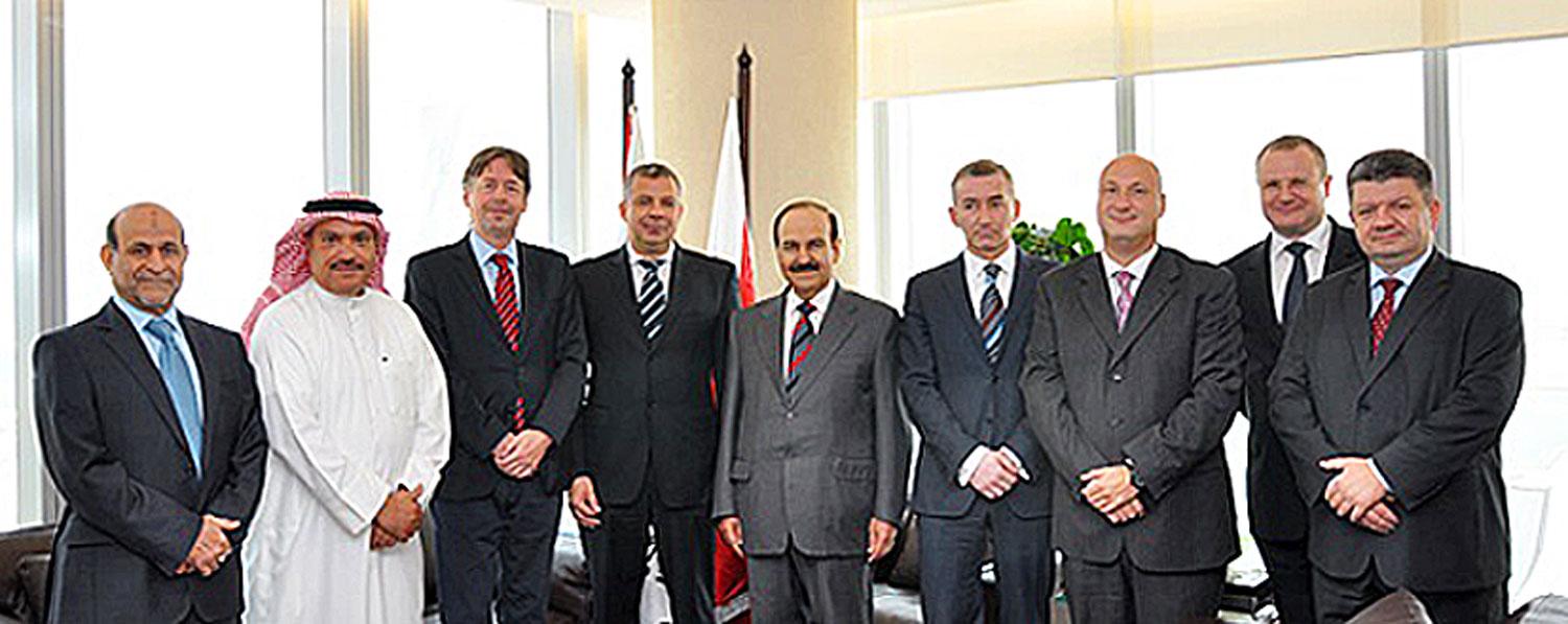A Mol delegációja egy hónappal később volt a bahreini energiaügyi miniszter vendége. Forrás: noga.gov.bh