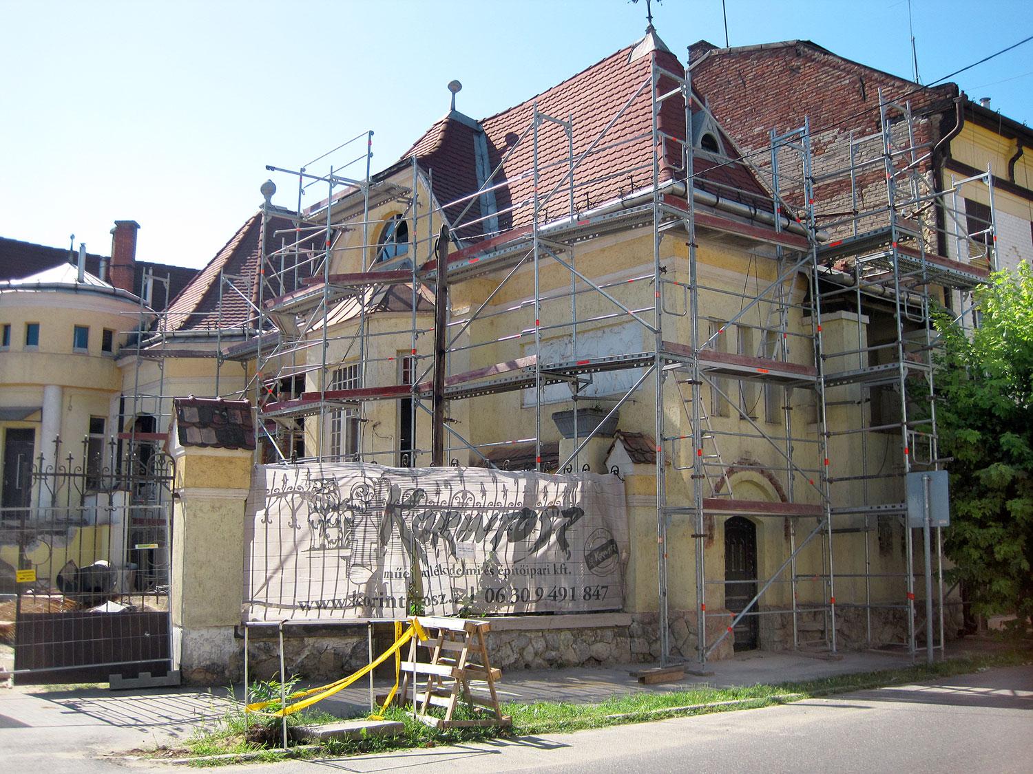 A Bagolyvár helyén zajló építkezés