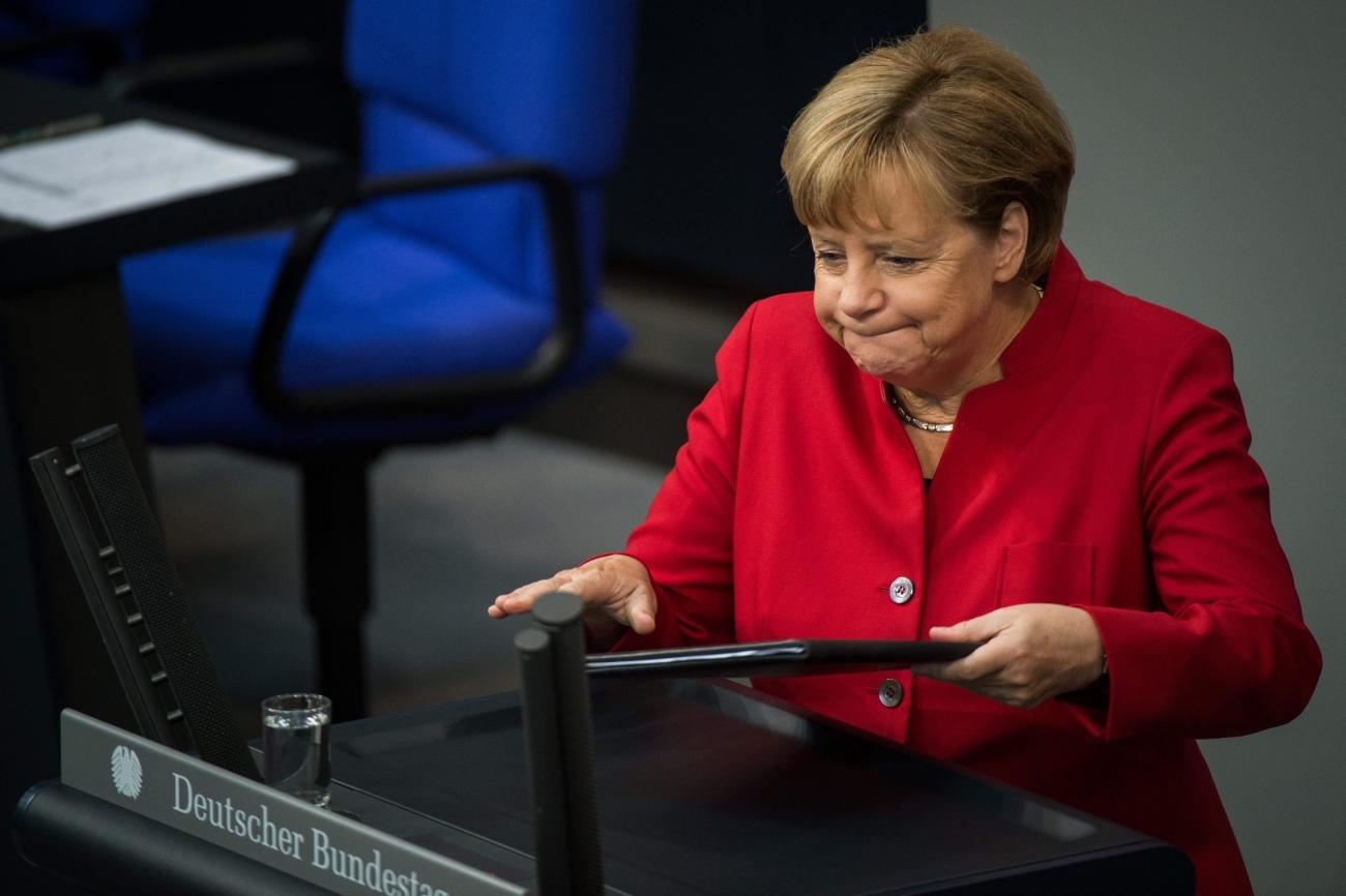Merkel szeptember 7-én a Bundestagban. Mindenki számára van jövő