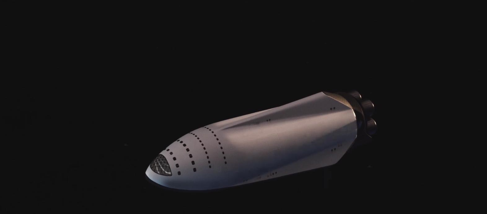 A SpaceX Kurva Nagy Űrhajójának (Big Fucking Spaceship) látványterve