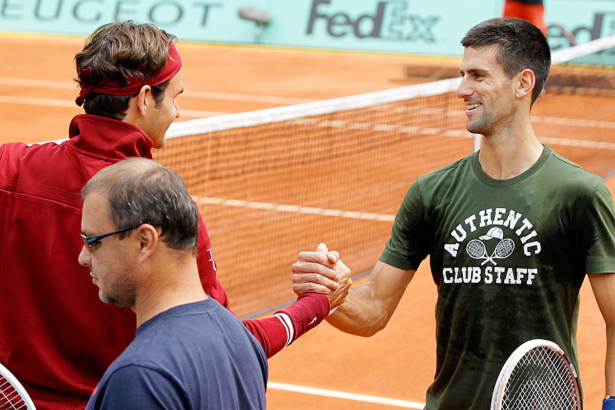 Federer és Djokovics mosolyog, de lehet, hogy Nadal nevet a végén