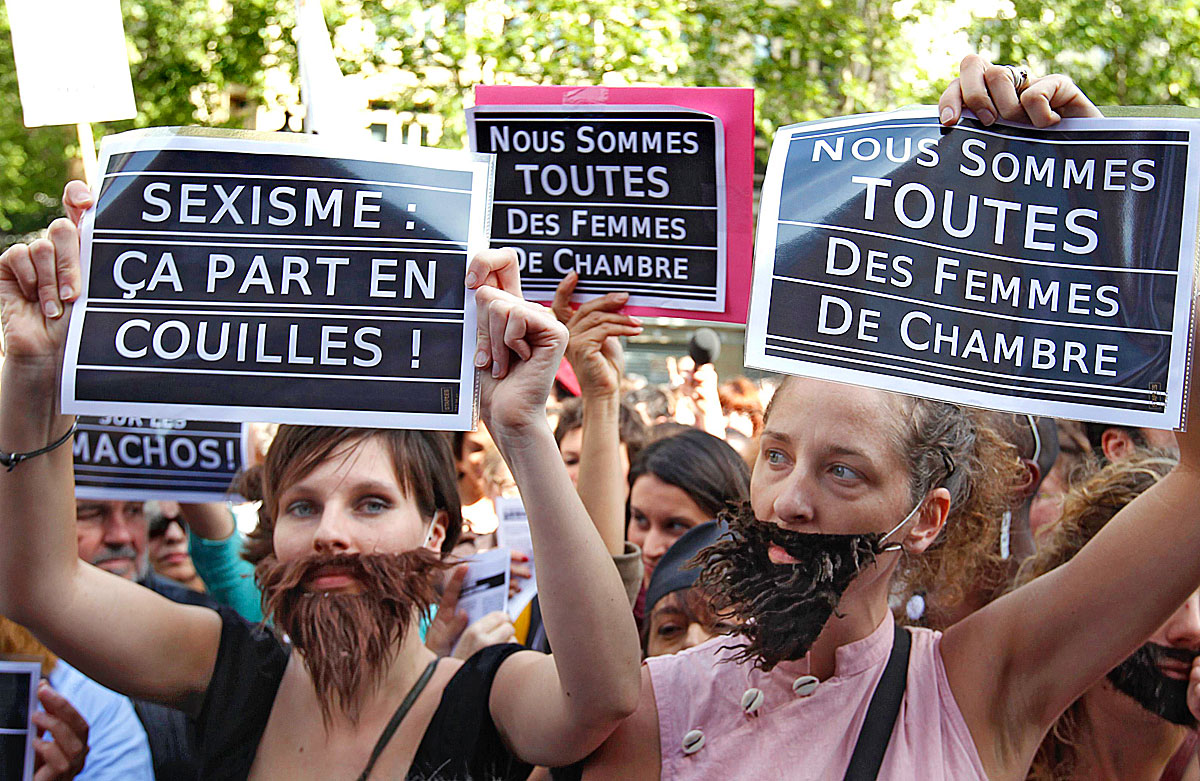 Francia demonstrálók 