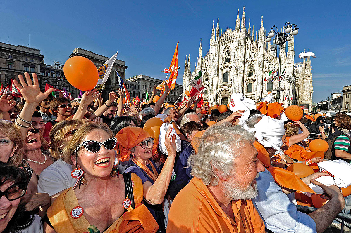 Baloldali örömünnep Milánóban