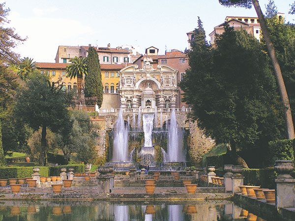 A Villa d'Este szökőkútjai Tivoliban