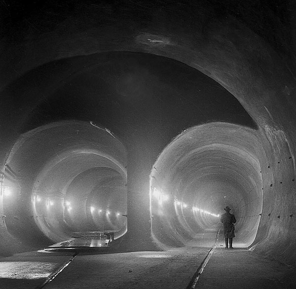 A 2-es metró alagútjának építése, 1963