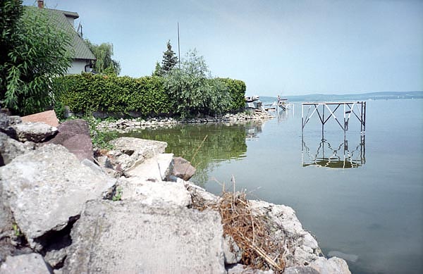 Szárszó, a feltöltött Balaton