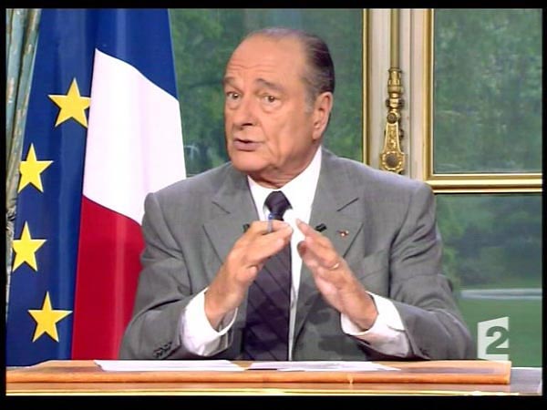 A francia televízióban érvelt az igen mellett Chirac