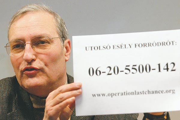 Efraim Zuroff Budapesten   Domaniczky Tivadar