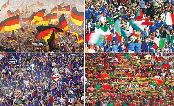 Elõdöntõs tabló: németek, olaszok, franciák, portugálok  