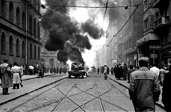 Budapest, Népszínház utca, 1956 október  