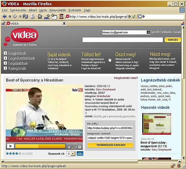 A videomegosztó portálok jókor jelentkeztek
