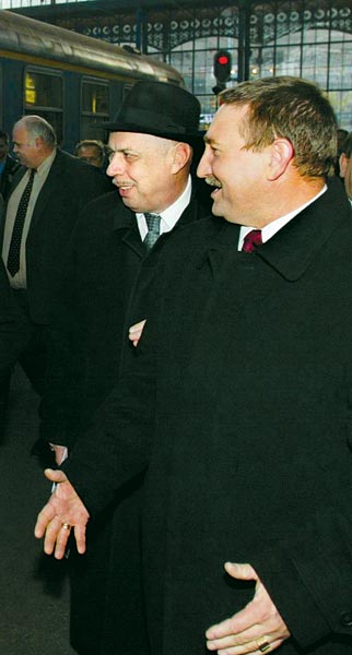 Gergényi Péter és Ignácz István munkakapcsolatban