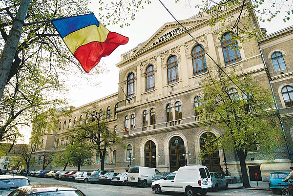 A Babes-Bolyai Tudományegyetem épülete Kolozsváron  