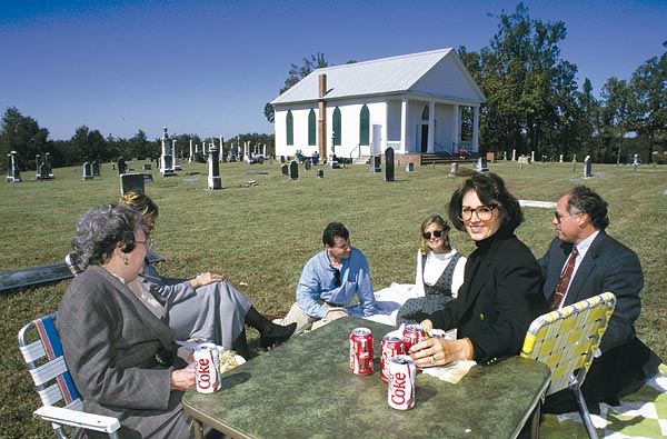 Temetõi piknik Mississippi államban, az Egyesült Államokban