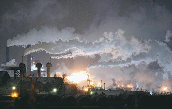 Környezetszennyező gyár Toronto közelében