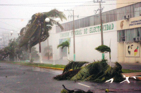 Chetumali utcakép hurrikán idején