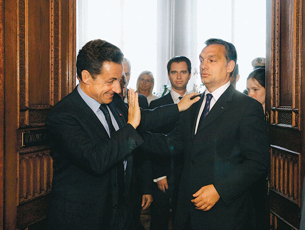 Nicolas Sarkozy és Orbán Viktor  MTI - Kovács Attila