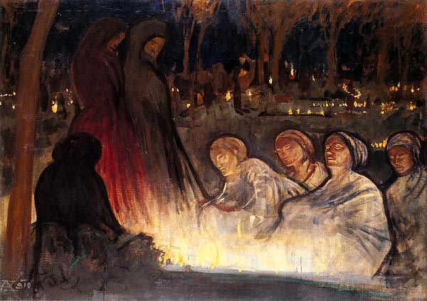 Körösfői-Kriesch Aladár: Halottak napja, 1910