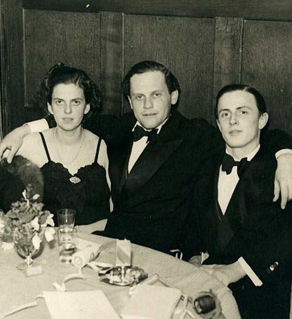 Batthyány Margit, férje gróf Batthyány Iván és öccse Hans Heinrich Thyssen-Bornemissza