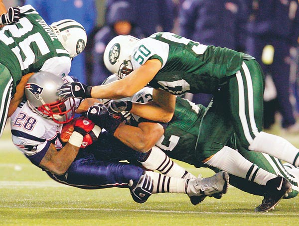 Jelenet a New England Patriots-New York Jets mérkőzésből: a nagy találkozás