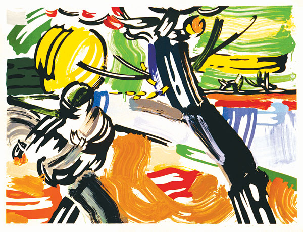 Roy Lichtenstein: A magvető, 1985. Litográfia és szitanyomat
