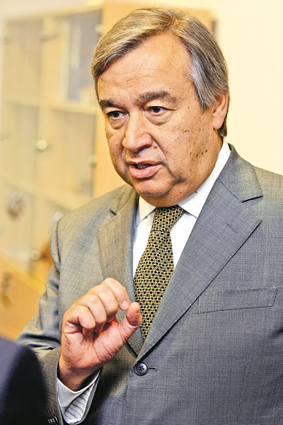 António Guterres a budapesti megnyitón