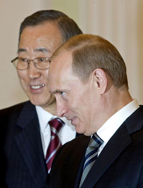 Ban Ki Mun és Putyin