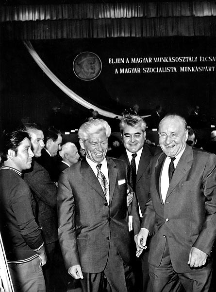 1973. június: Marosán György és Kádár János egy munkásgyűlés után