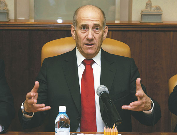 Olmert a legutóbbi kormányülésen